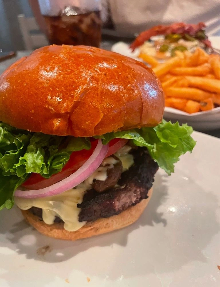 Mushroom Brie Burger