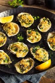 Oystersw Rockefeller on Half Shell